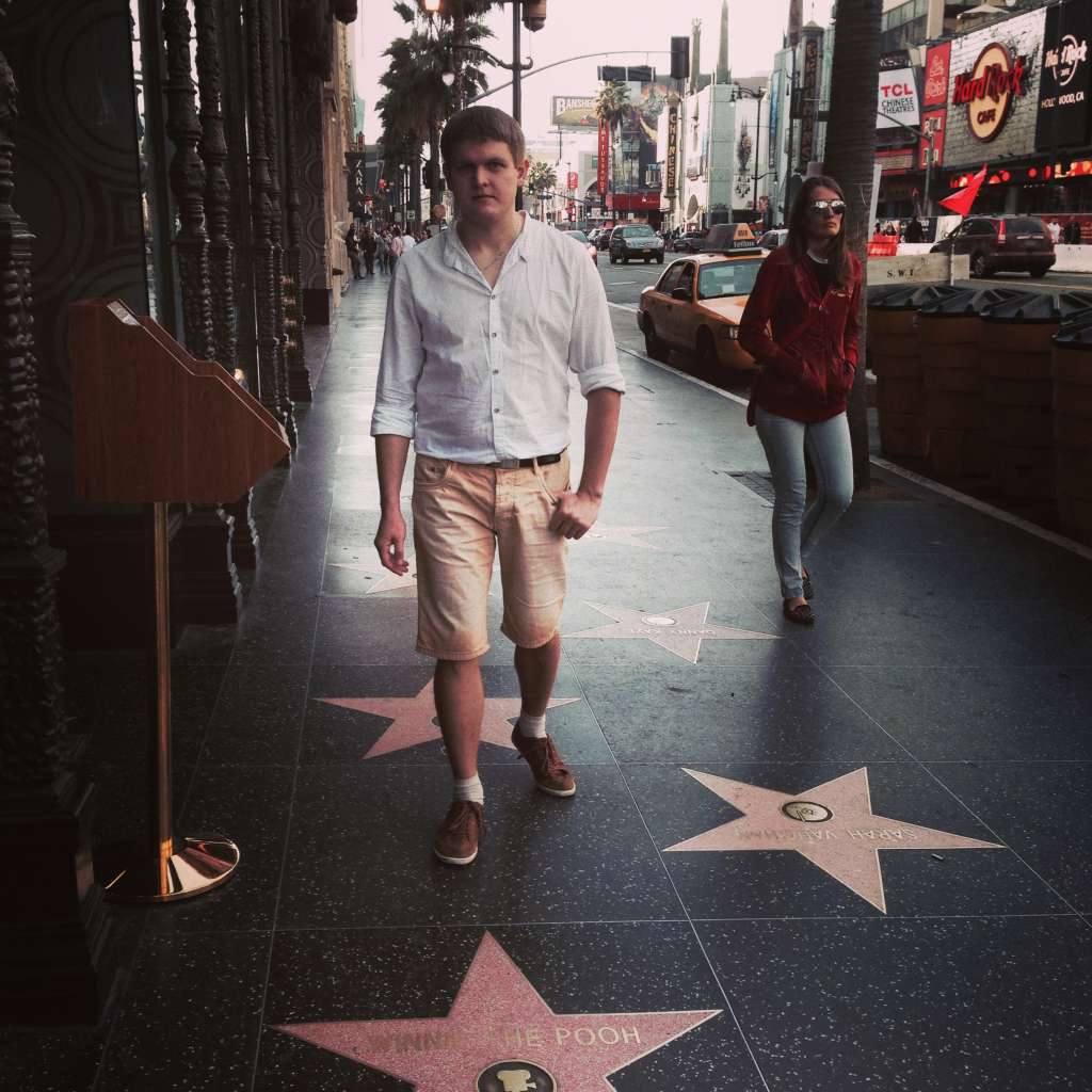 Голивудская аллея славы. Лос-Анджелес, США.